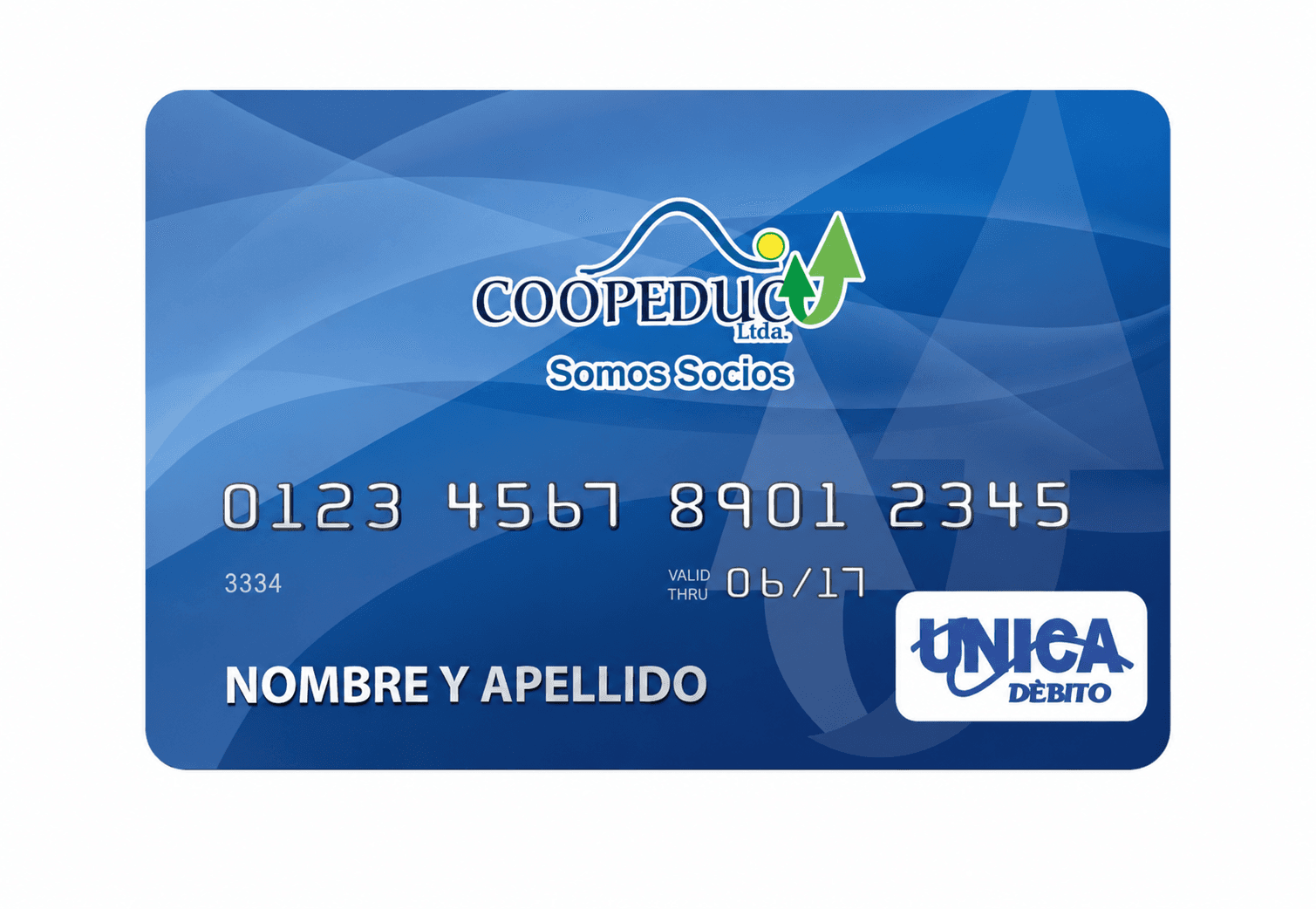 Tarjeta ÚNICA de débito de COOPEDUC