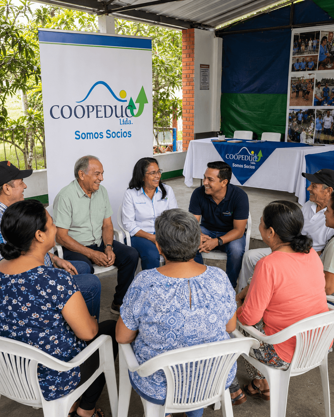 Estudiante becado por COOPEDUC con su diploma